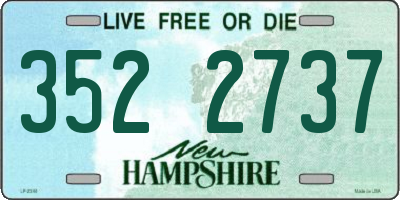 NH license plate 3522737
