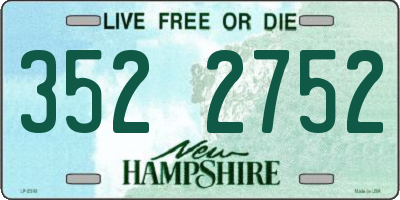NH license plate 3522752
