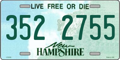 NH license plate 3522755