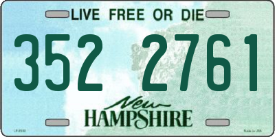 NH license plate 3522761