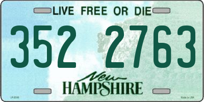 NH license plate 3522763