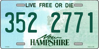 NH license plate 3522771