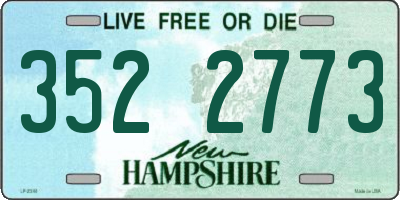 NH license plate 3522773