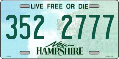 NH license plate 3522777