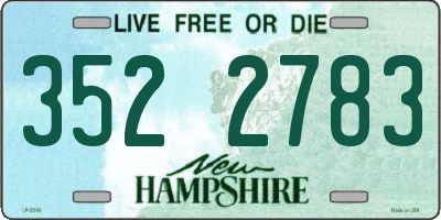 NH license plate 3522783