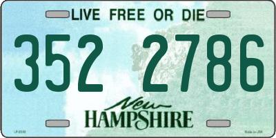 NH license plate 3522786