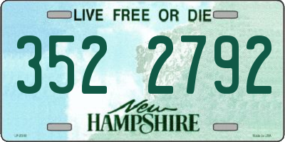 NH license plate 3522792