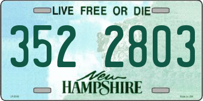 NH license plate 3522803