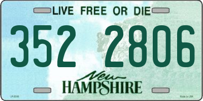 NH license plate 3522806