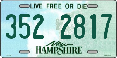 NH license plate 3522817