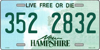 NH license plate 3522832