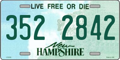 NH license plate 3522842