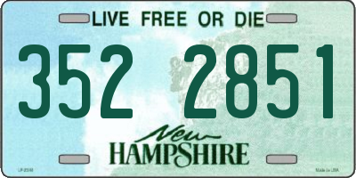 NH license plate 3522851