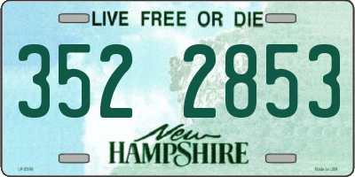 NH license plate 3522853