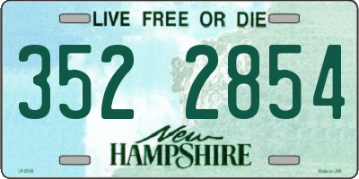 NH license plate 3522854