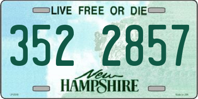 NH license plate 3522857