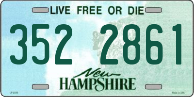 NH license plate 3522861
