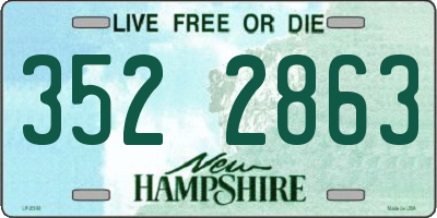 NH license plate 3522863