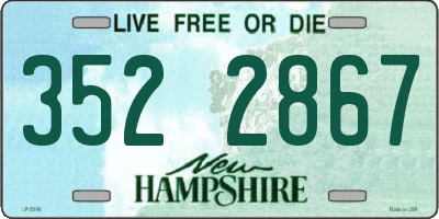NH license plate 3522867