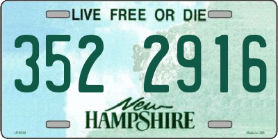 NH license plate 3522916