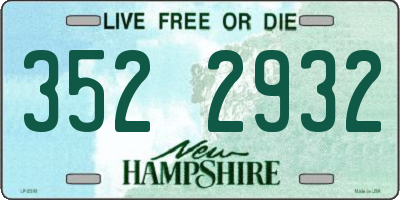 NH license plate 3522932
