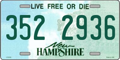 NH license plate 3522936
