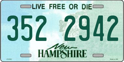 NH license plate 3522942