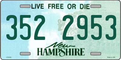 NH license plate 3522953