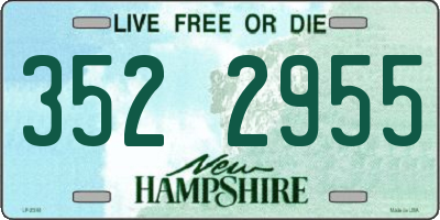 NH license plate 3522955
