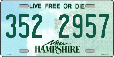 NH license plate 3522957