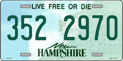 NH license plate 3522970