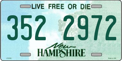 NH license plate 3522972