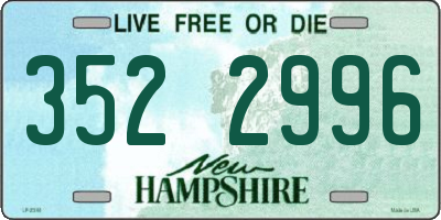 NH license plate 3522996