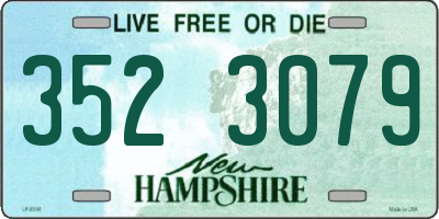 NH license plate 3523079