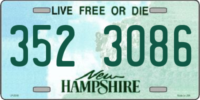 NH license plate 3523086