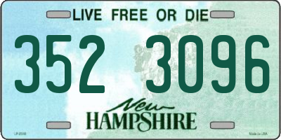 NH license plate 3523096
