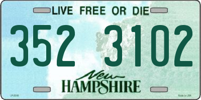 NH license plate 3523102