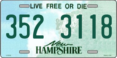 NH license plate 3523118