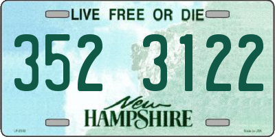 NH license plate 3523122