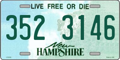 NH license plate 3523146