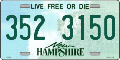 NH license plate 3523150