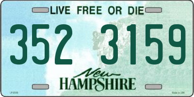 NH license plate 3523159