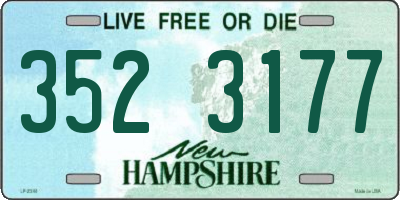 NH license plate 3523177