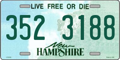 NH license plate 3523188