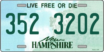 NH license plate 3523202