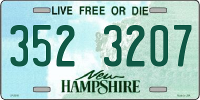 NH license plate 3523207