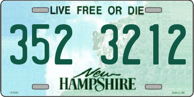 NH license plate 3523212