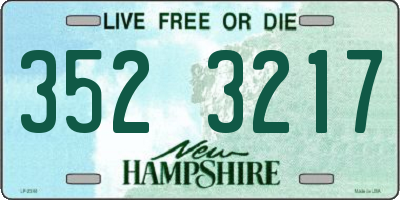 NH license plate 3523217