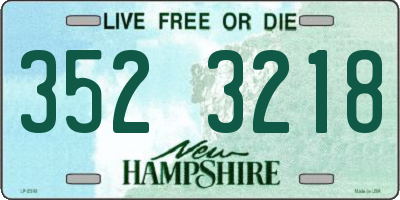 NH license plate 3523218