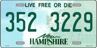 NH license plate 3523229